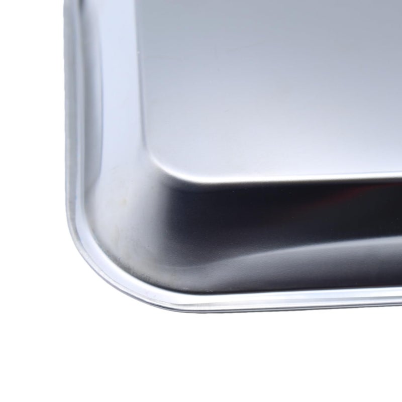 YGbridge Stainless Steel Medical Instrument Trays, 3 Pack Metal Tray Medical Tray Dental Procedure Tray, Small Flat Trays for Dental, Surgical, Lab Tools, Tattoo, Nail Tools (3 Pack- 8.6" * 4.4" * 0.8") - Image 5